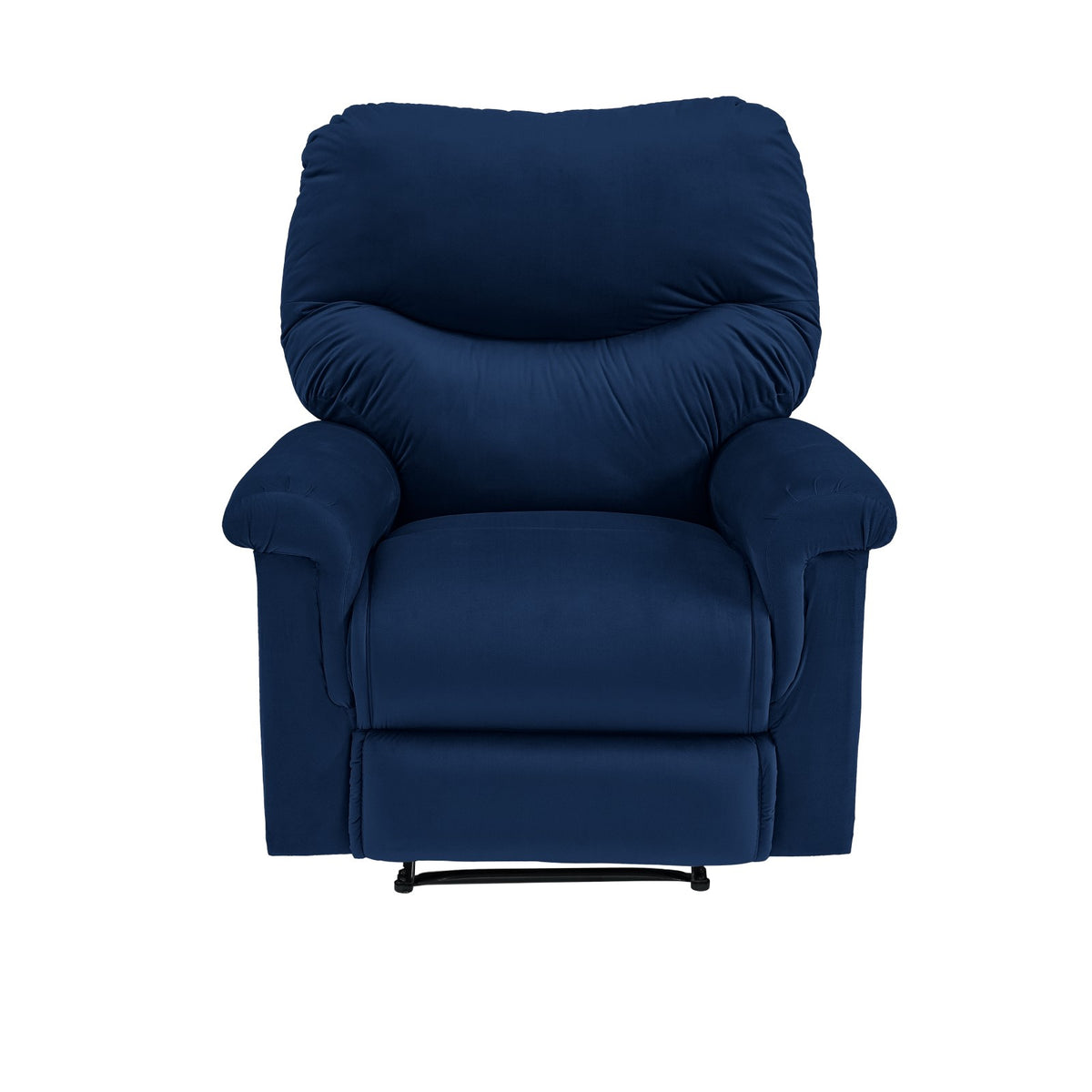Velvet Recliner Chair - NZ110 Dark Blue Classic