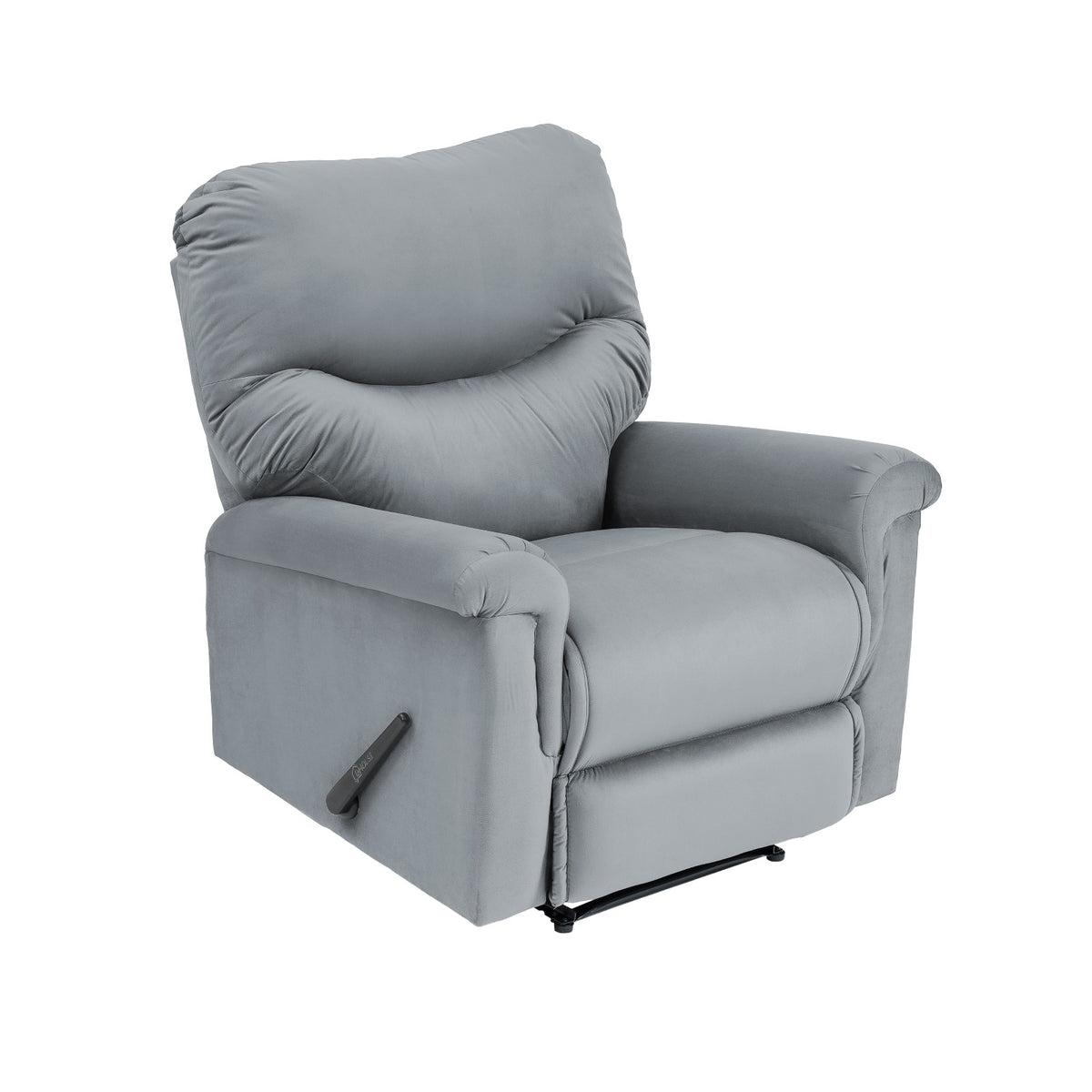 Velvet Recliner Chair - NZ110 Grey Classic