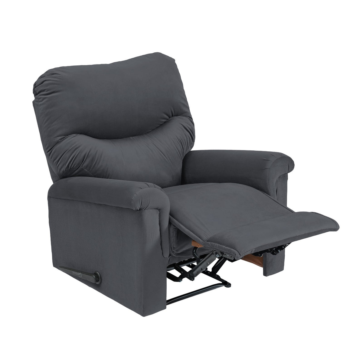 Velvet Recliner Chair - NZ110 Dark Grey Rocking