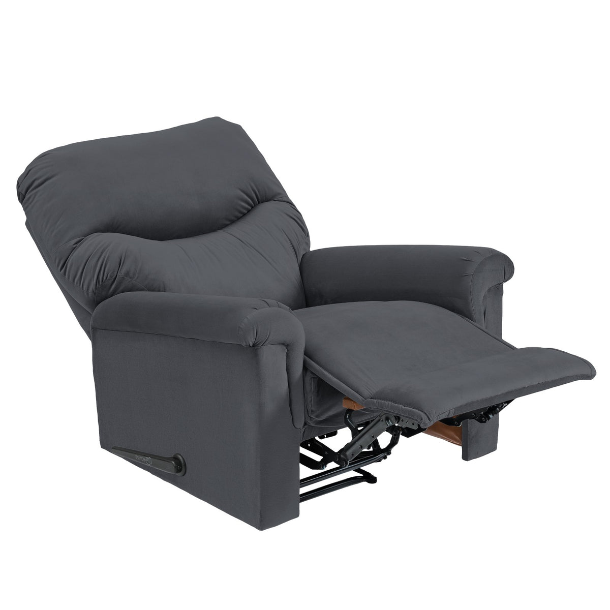 Velvet Recliner Chair - NZ110 Dark Grey Classic