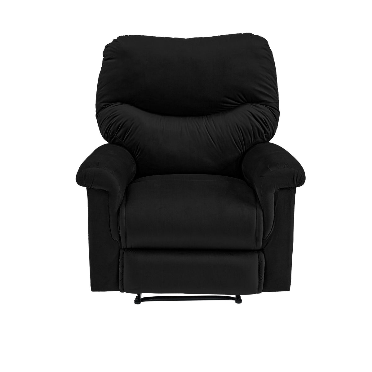 Velvet Recliner Chair - NZ110 Black Rocking