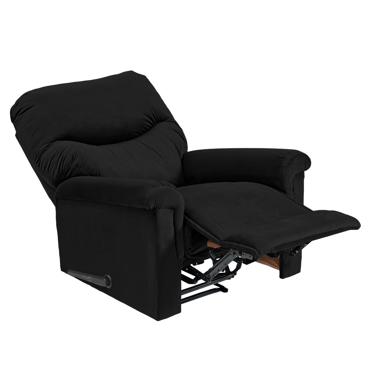 Velvet Recliner Chair - NZ110 Black Rocking