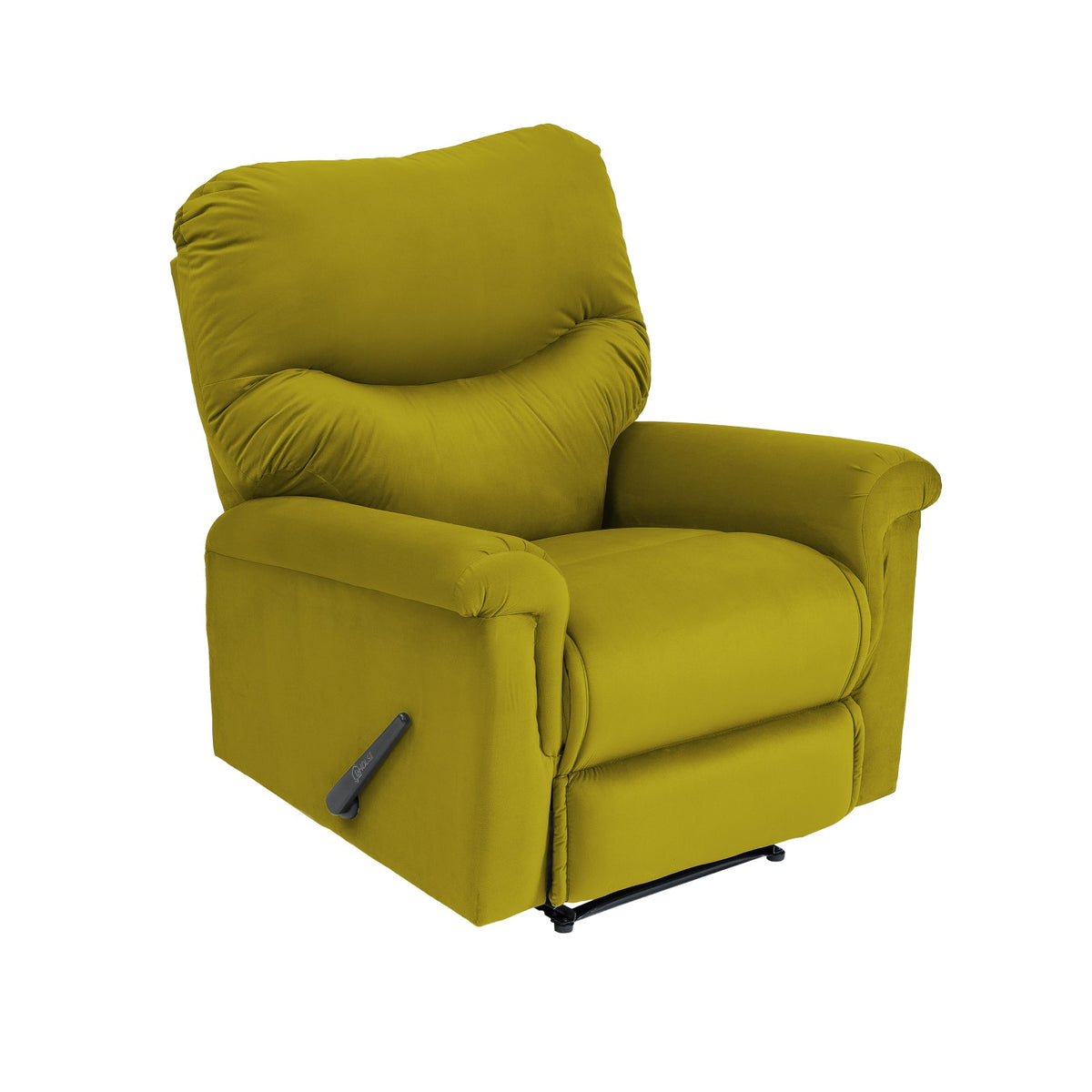 Velvet Recliner Chair - NZ110 Gold Rocking
