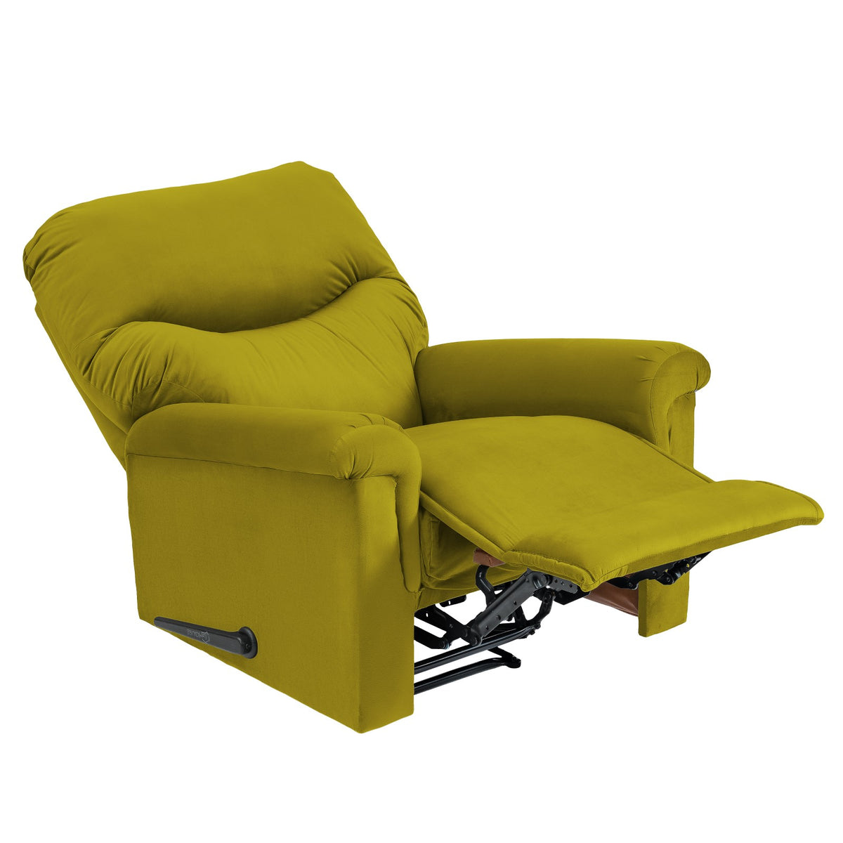 Velvet Recliner Chair - NZ110 Gold Rocking