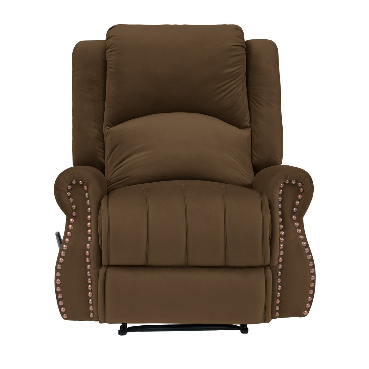 Velvet Recliner Chair - NZ120 Brown Classic