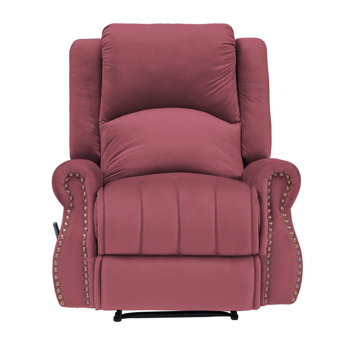 Velvet Recliner Chair - NZ120 Dark Pink Classic