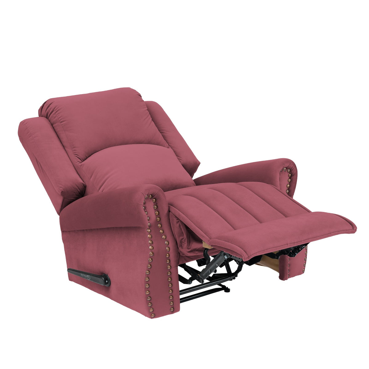 Velvet Recliner Chair - NZ120 Dark Pink Classic