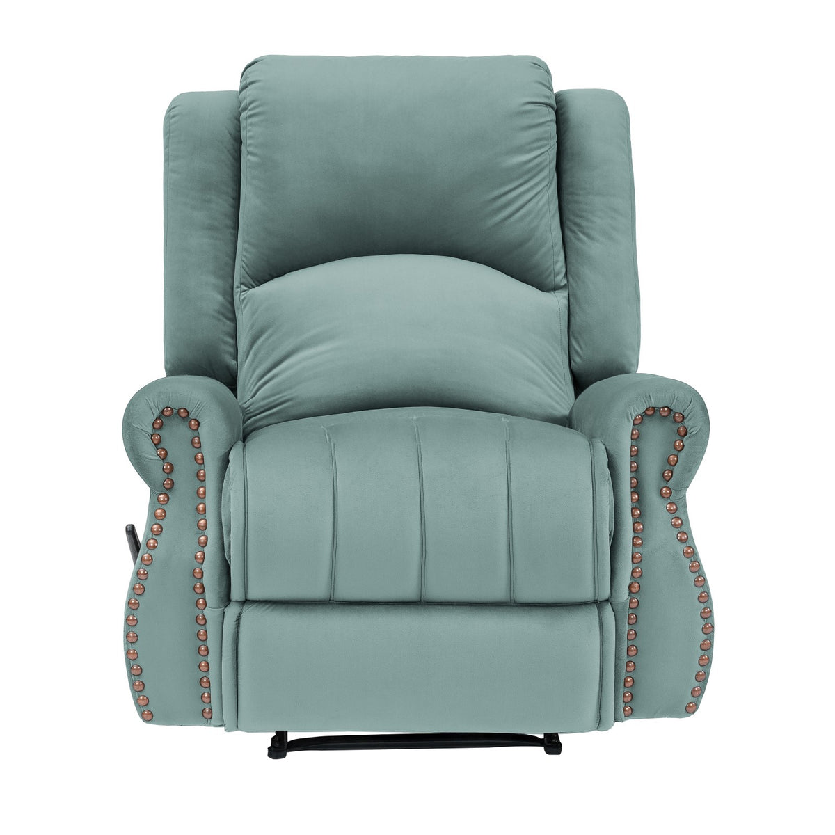 Velvet Recliner Chair - NZ120 Light Turquoise Rocking