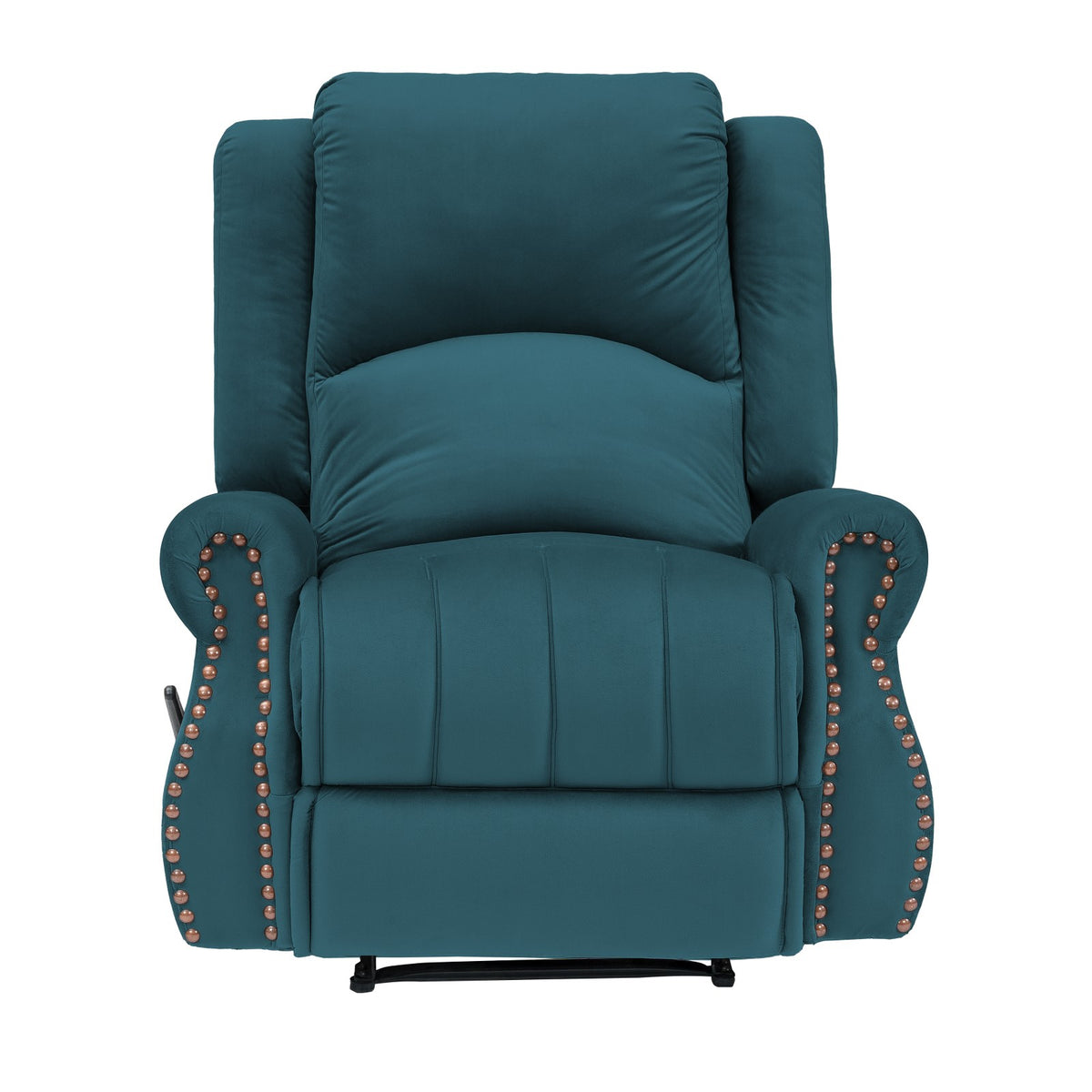 Velvet Recliner Chair - NZ120 Dark Turquoise Rocking