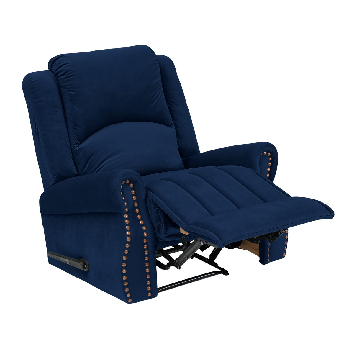 Velvet Recliner Chair - NZ120 Dark Blue Rocking