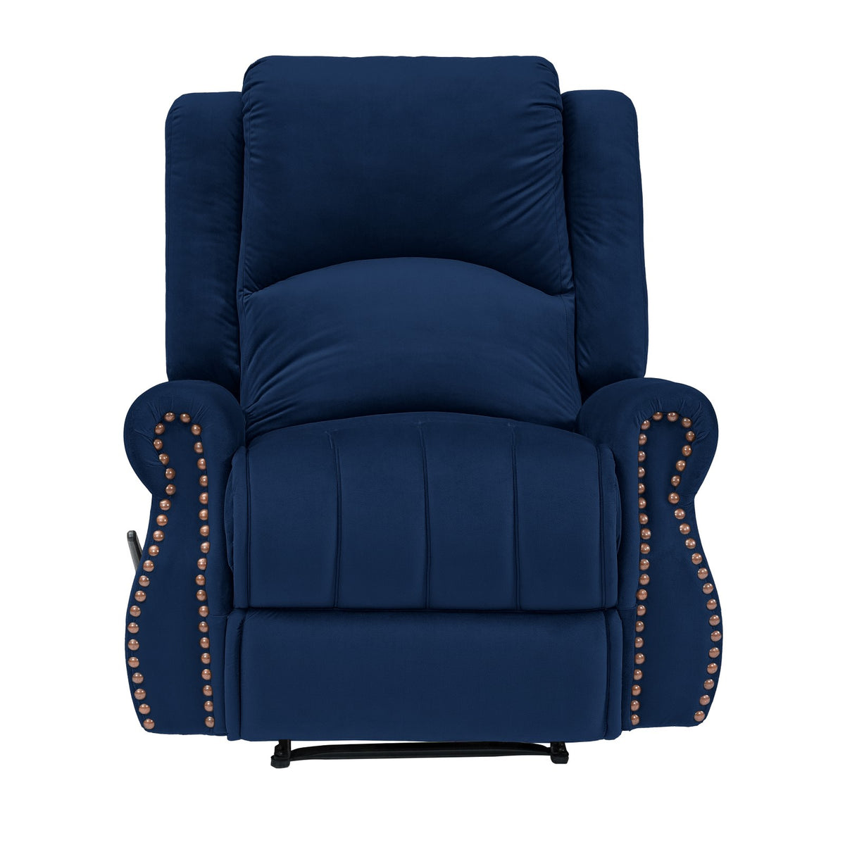 Velvet Recliner Chair - NZ120 Dark Blue Classic