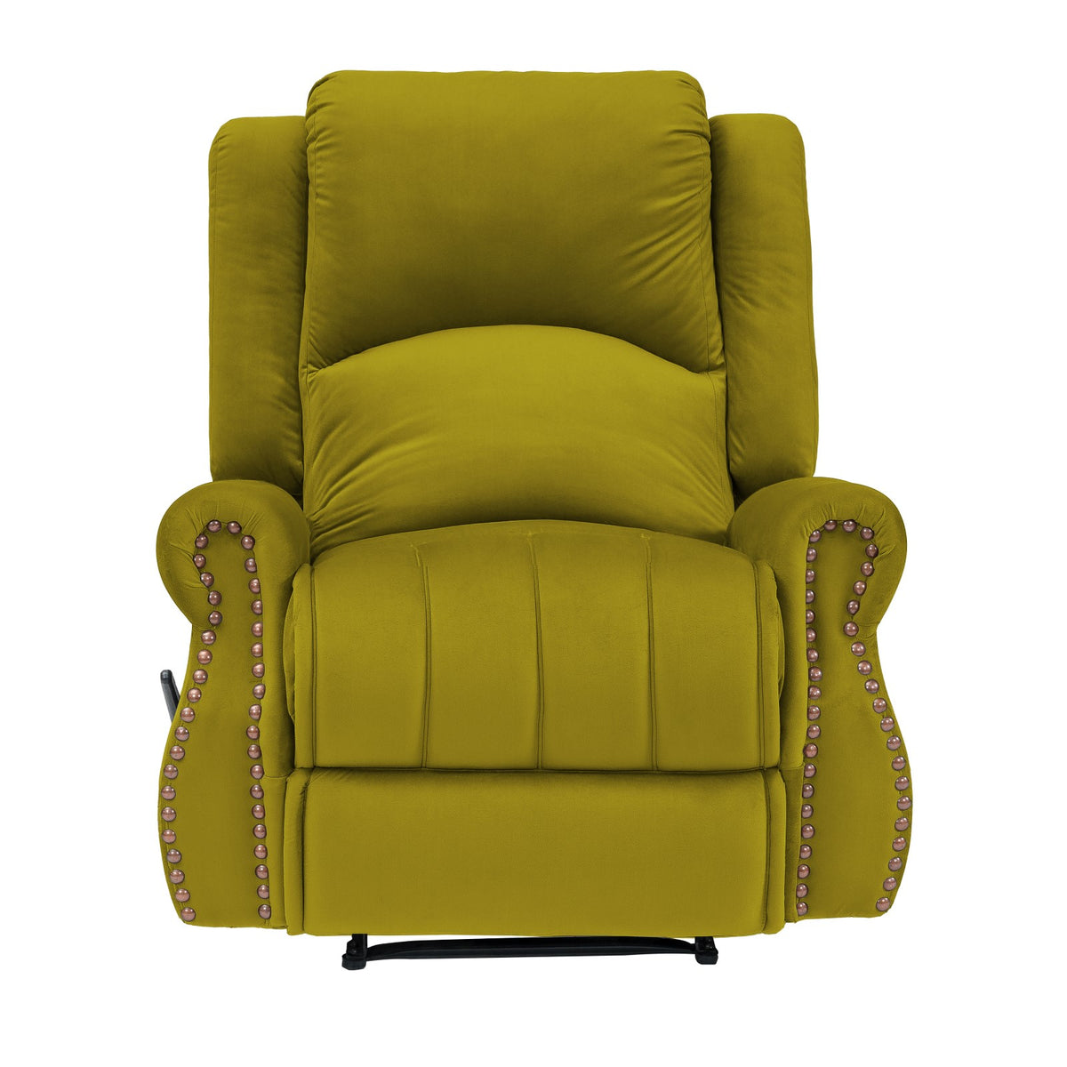 Velvet Recliner Chair - NZ120 Gold Classic