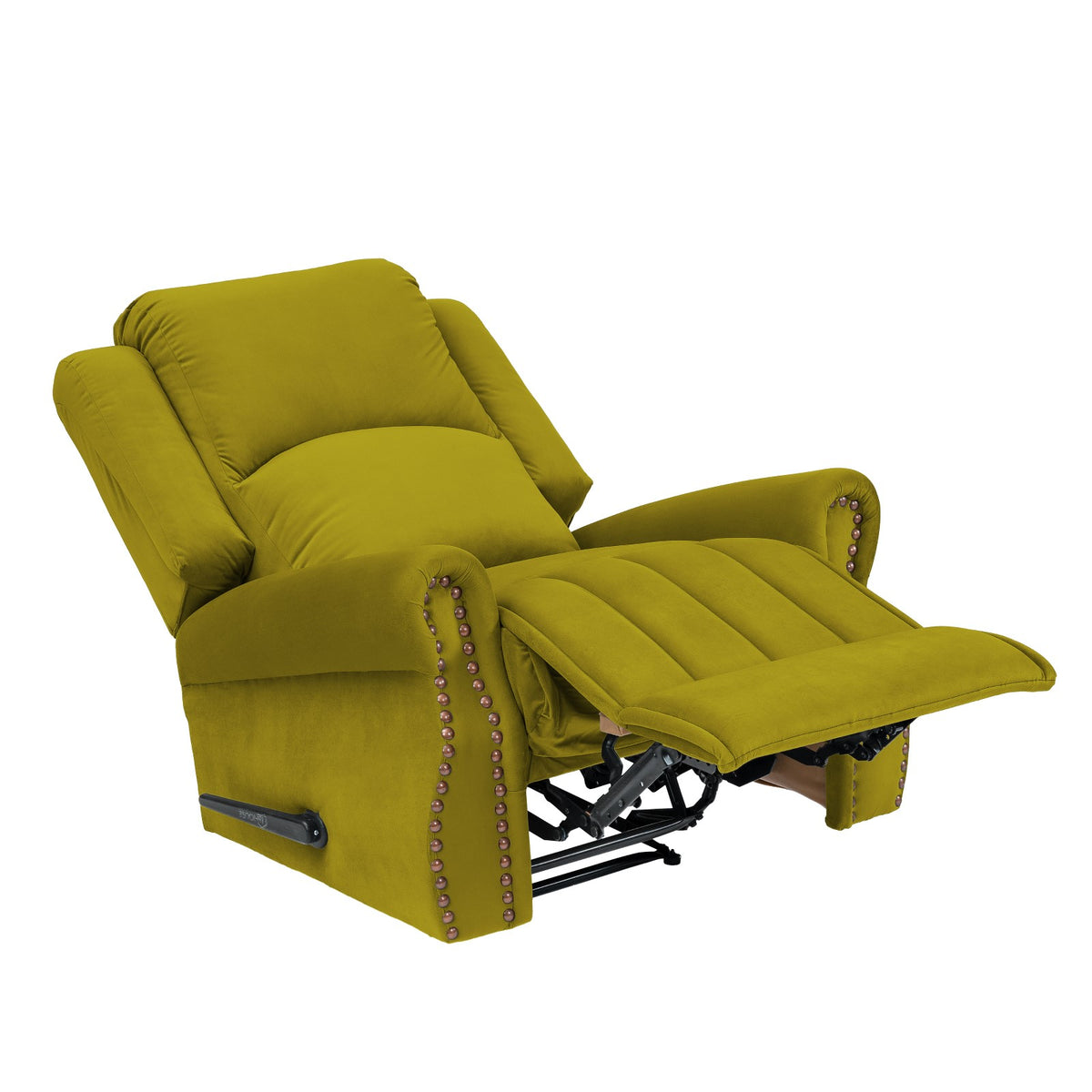 Velvet Recliner Chair - NZ120 Gold Classic