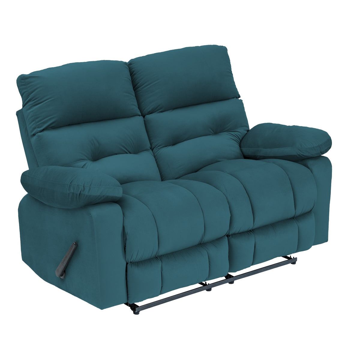 Velvet Double Recliner Chair - NZ60 Dark Turquoise