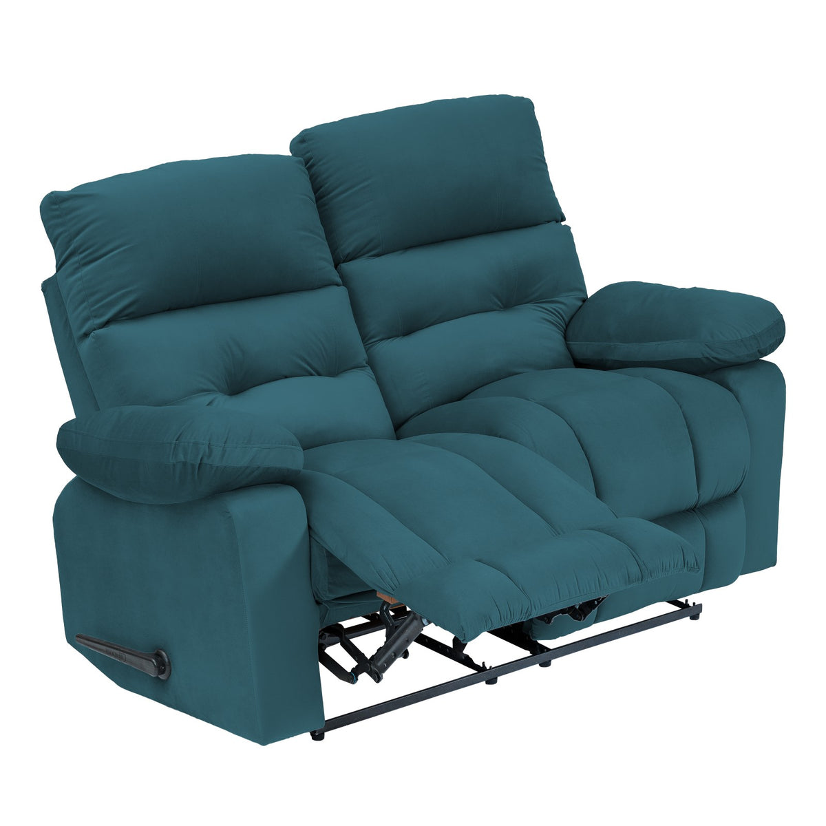 Velvet Double Recliner Chair - NZ60 Dark Turquoise