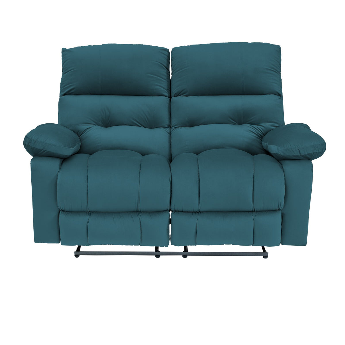 Velvet Double Recliner Chair - NZ60 Dark Turquoise