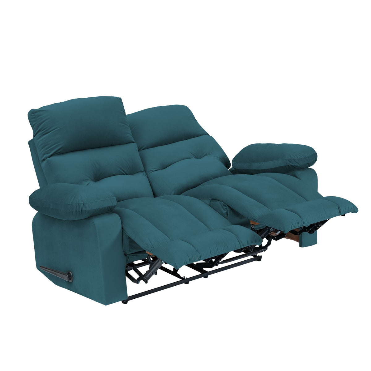 Velvet Double Recliner Chair - NZ60 Dark Turquoise