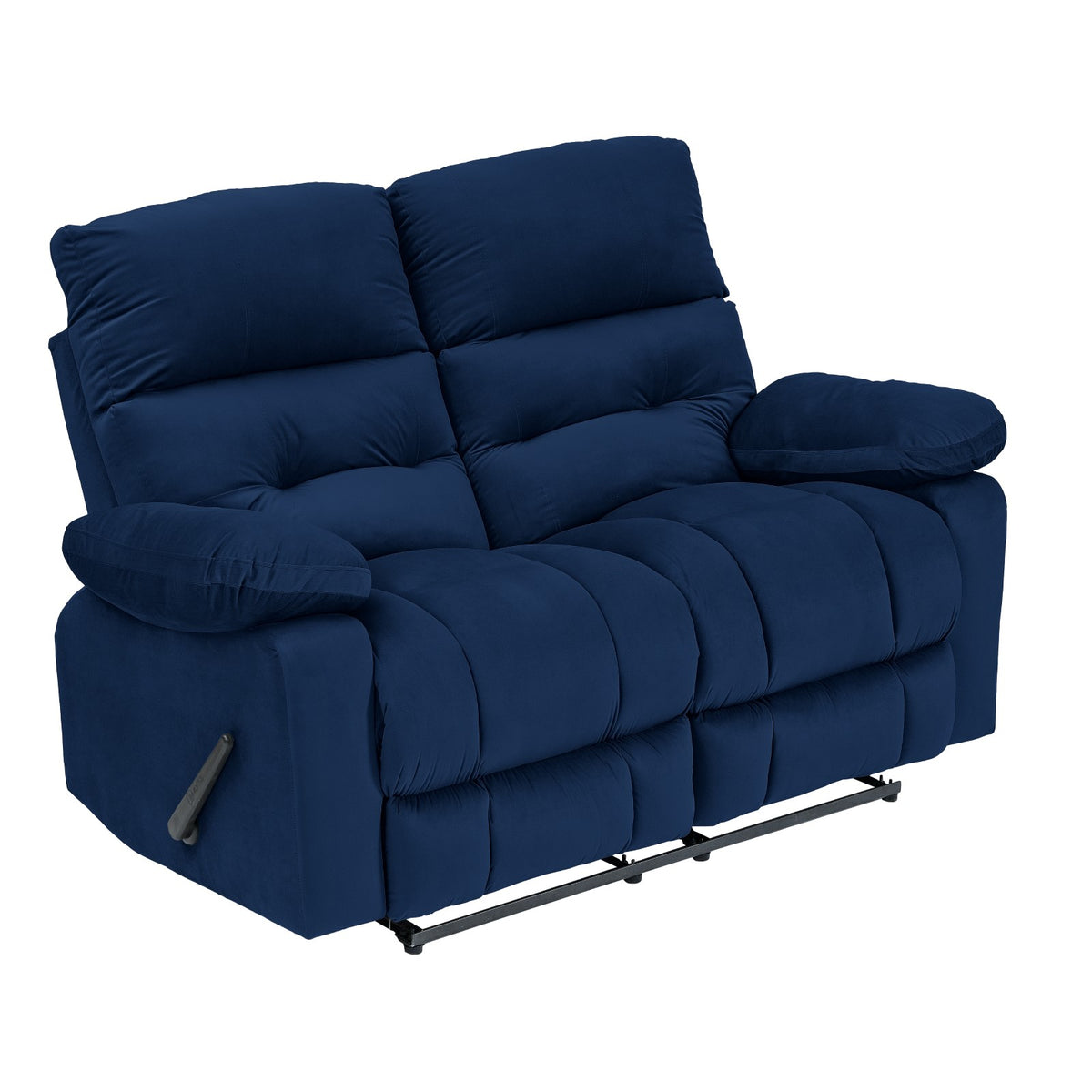 Velvet Double Recliner Chair - NZ60 Dark Blue