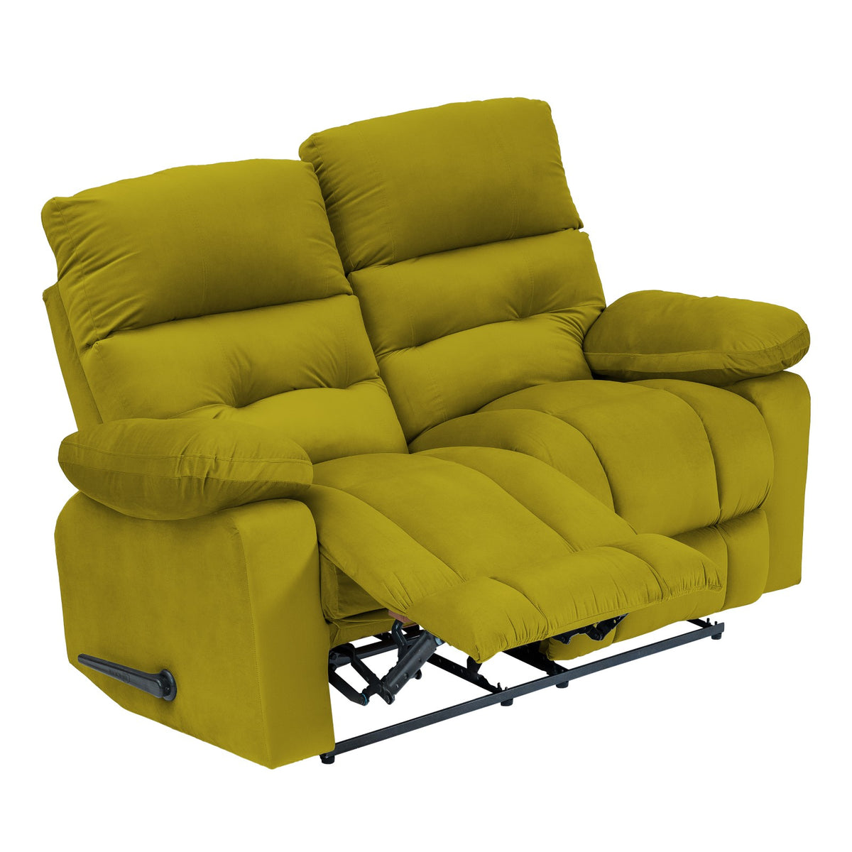Velvet Double Recliner Chair - NZ60 Gold