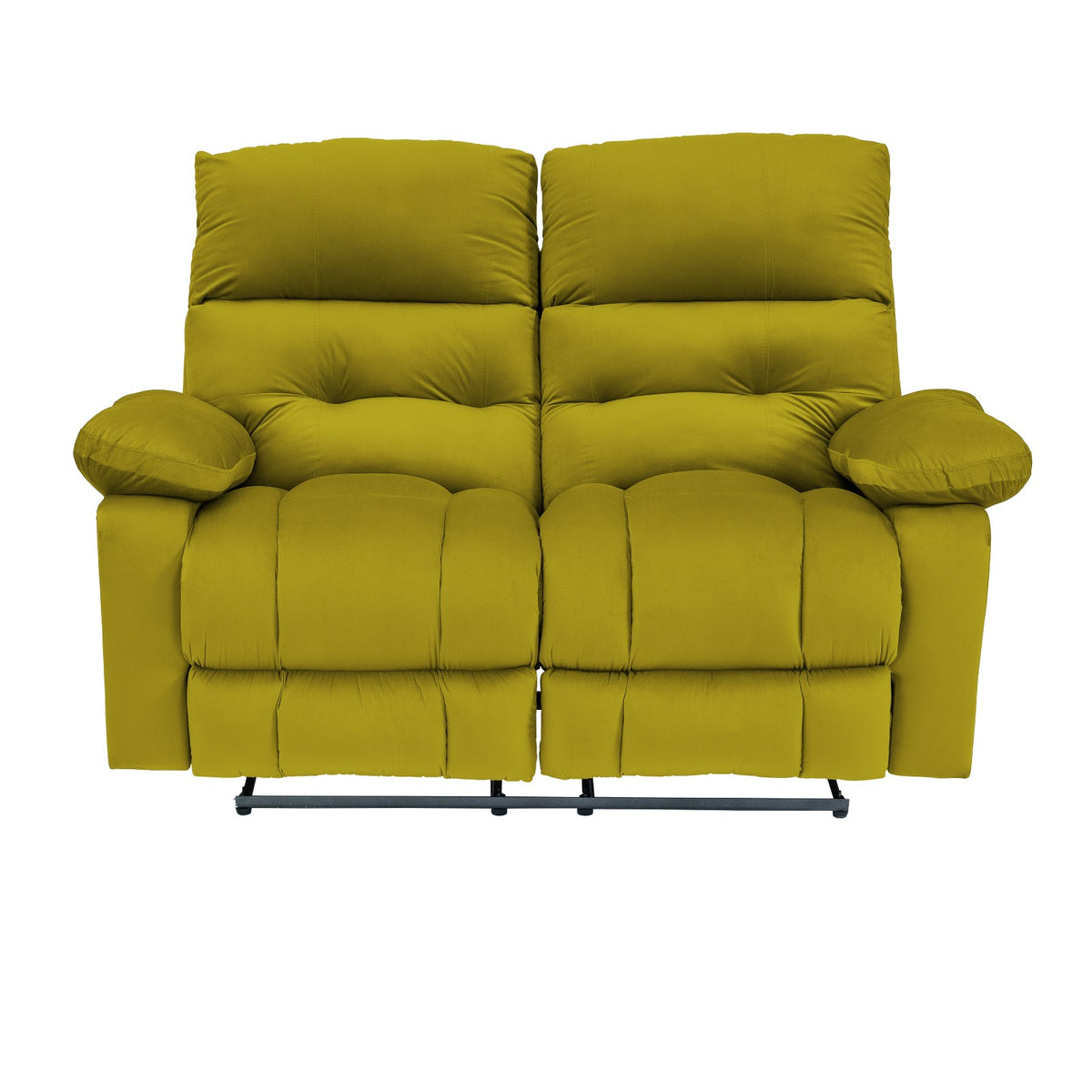 Velvet Double Recliner Chair - NZ60 Gold