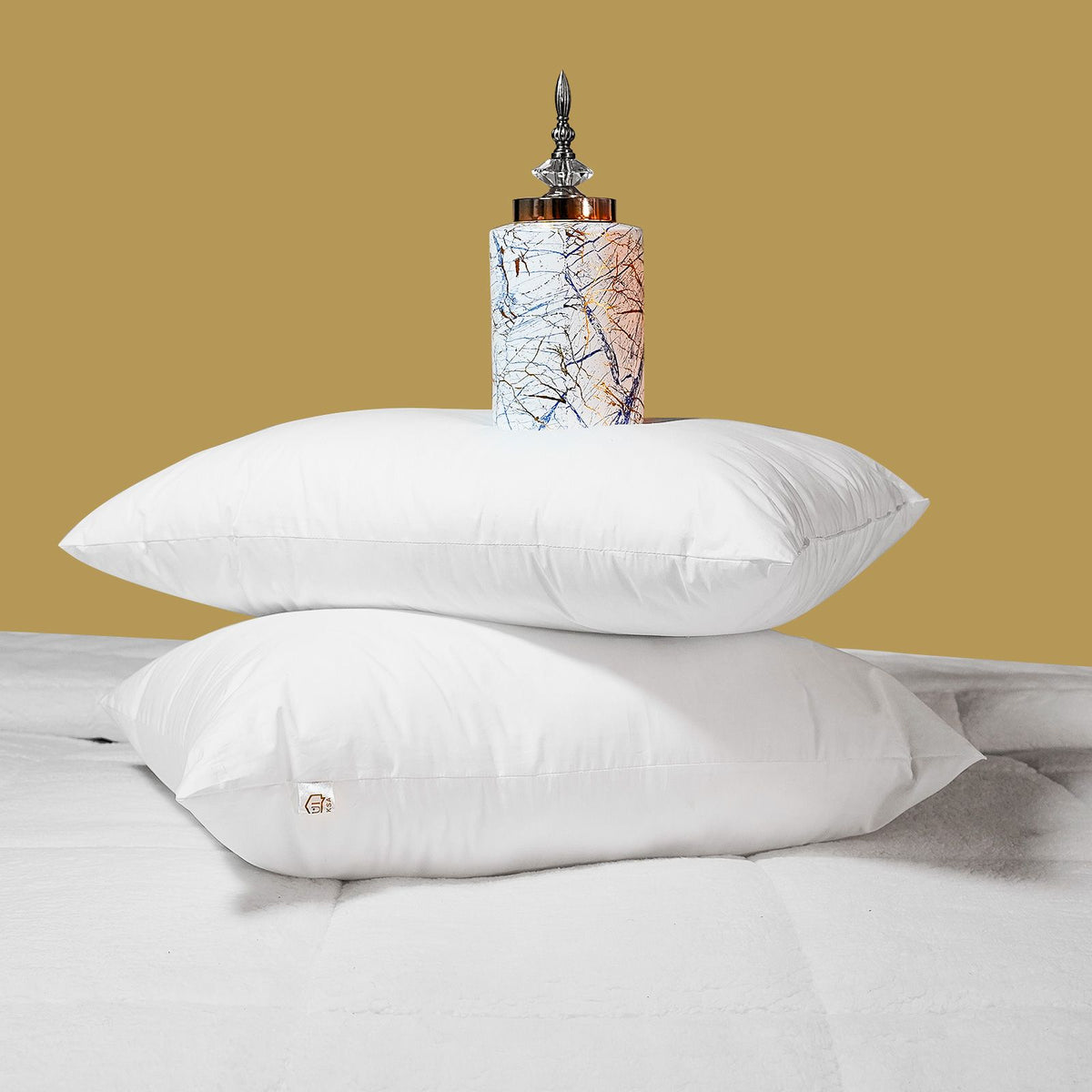Double-Face Pillow, Cotton and Polyester 75×50×15