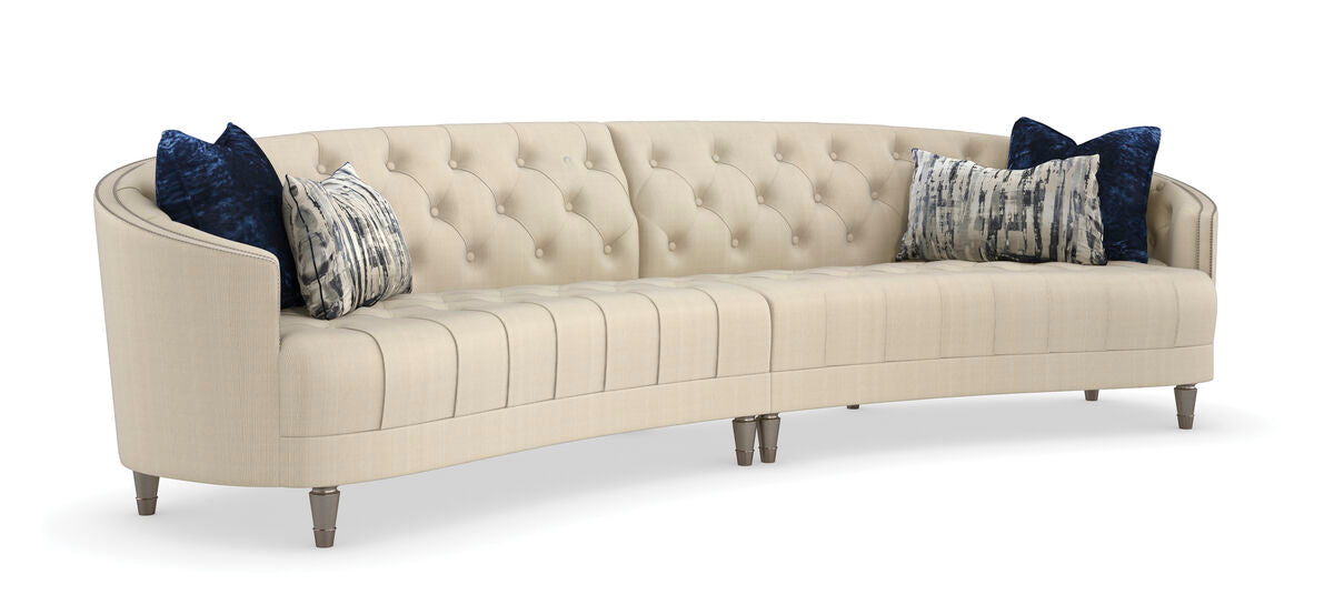 Classic Elegance - Dark Blue LAF / RAF Sofa Sectional