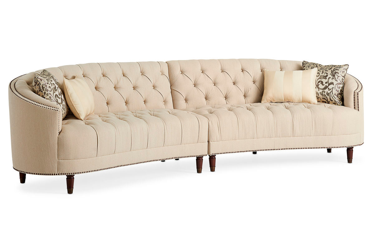 Classic Elegance - Beige LAF / RAF Sofa Sectional