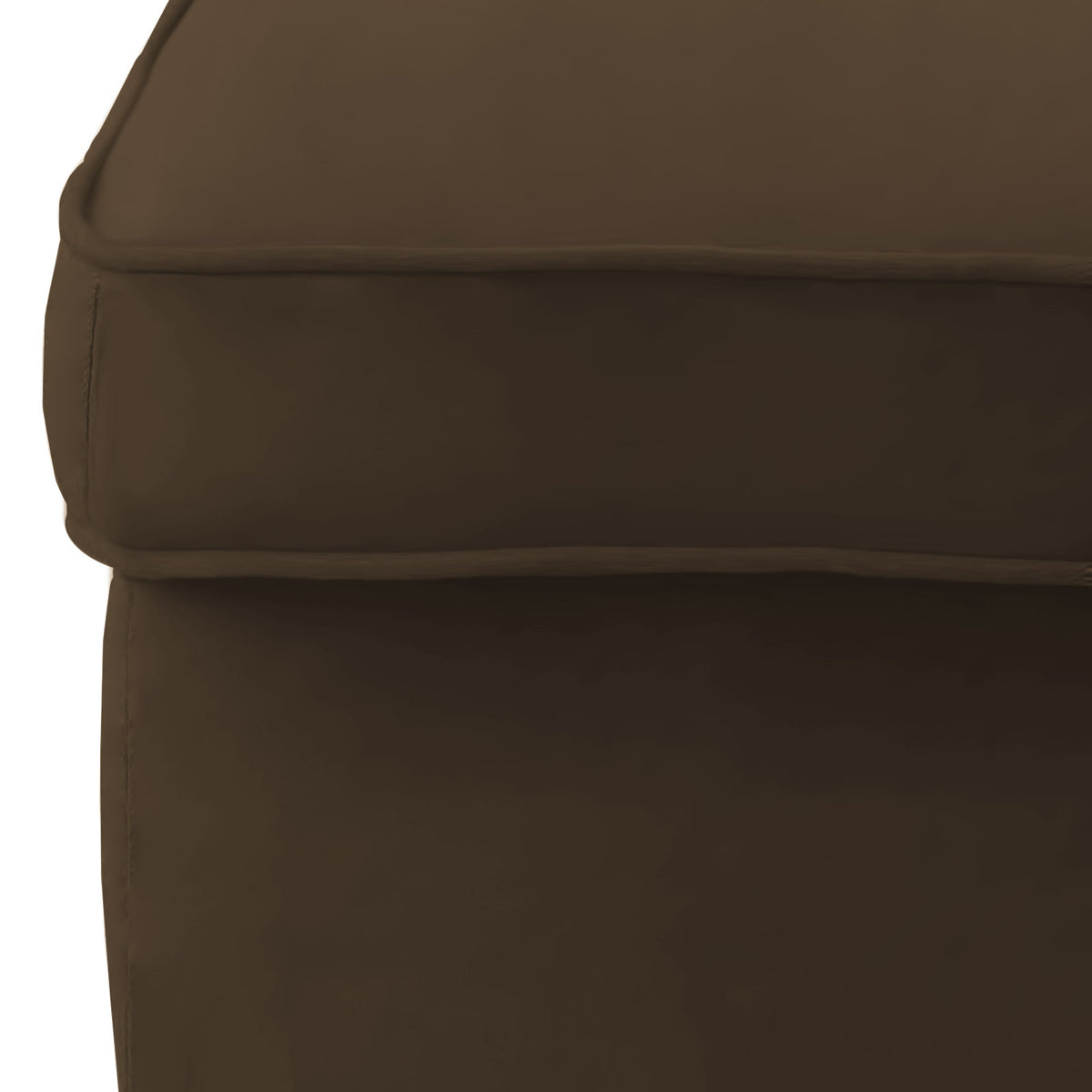 Velvet Chair Footstool with Elegant Design - E3 Brown
