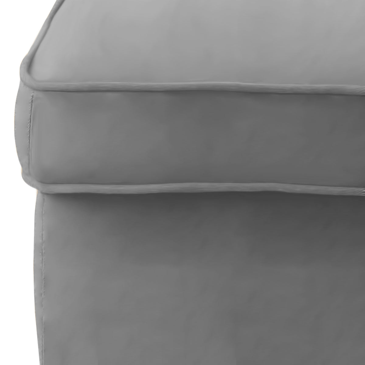 Velvet Chair Footstool with Elegant Design - E3 Grey