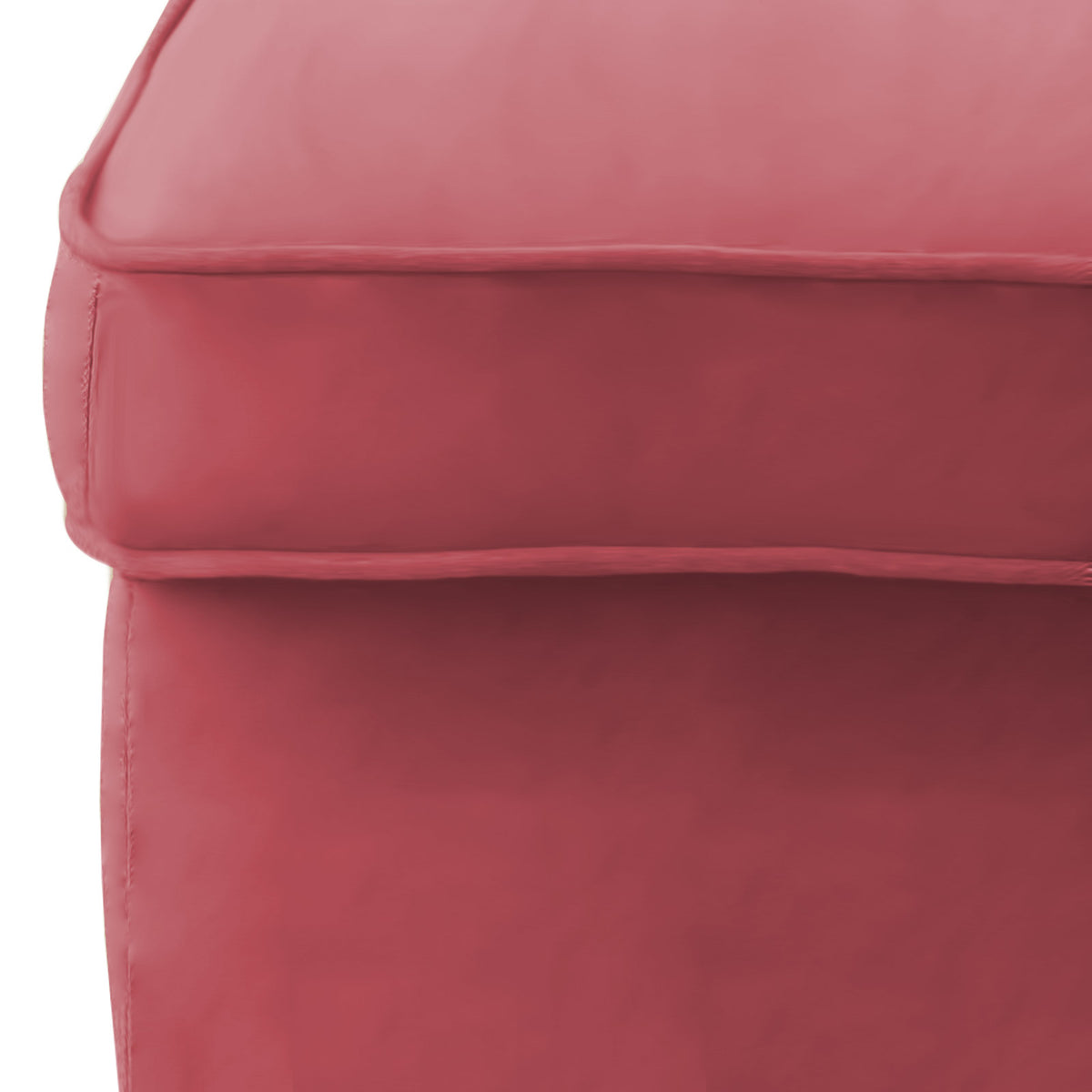 Velvet Chair Footstool with Elegant Design - E3 Dark Pink