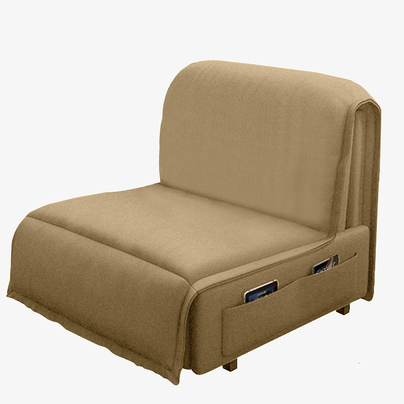 Velvet 2 in 1 Chairbed - Dark Ivory - Bueno