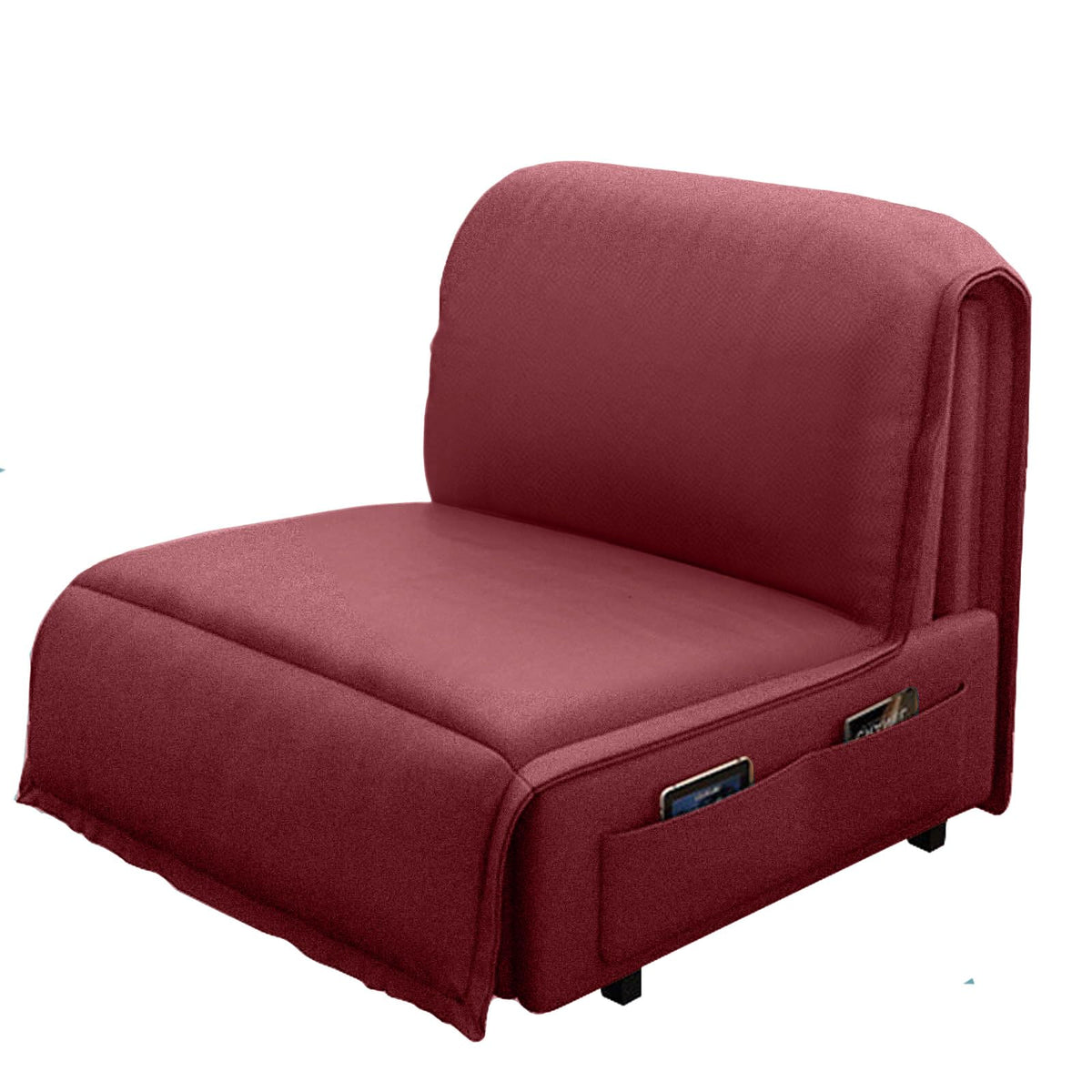 Velvet 2 in 1 Chairbed - Bueno Dark Pink