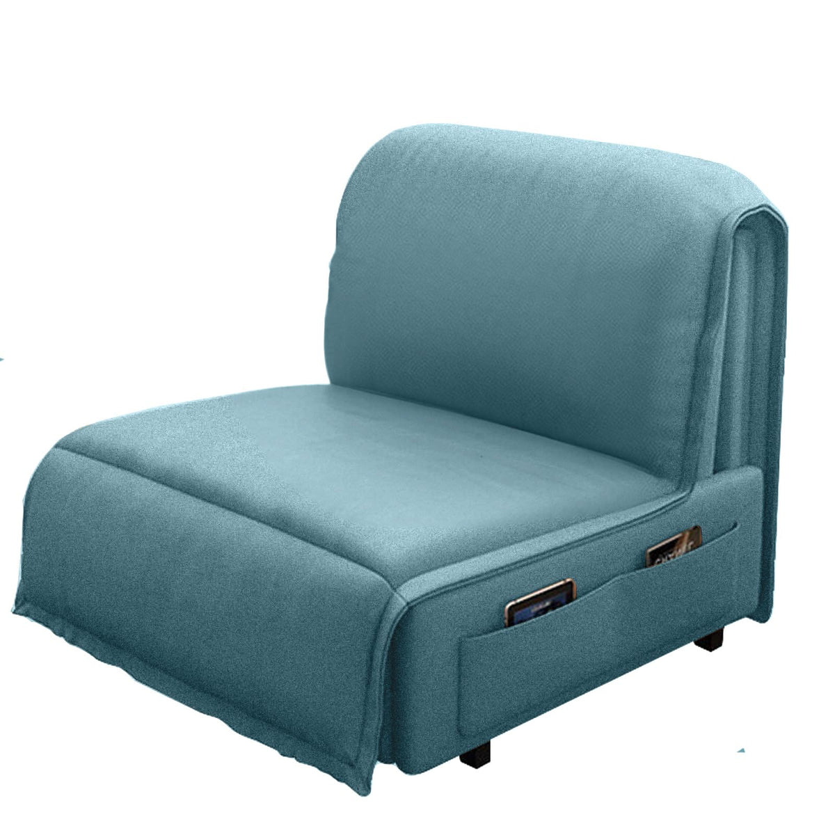 Velvet 2 in 1 Chairbed - Bueno Light Turquoise