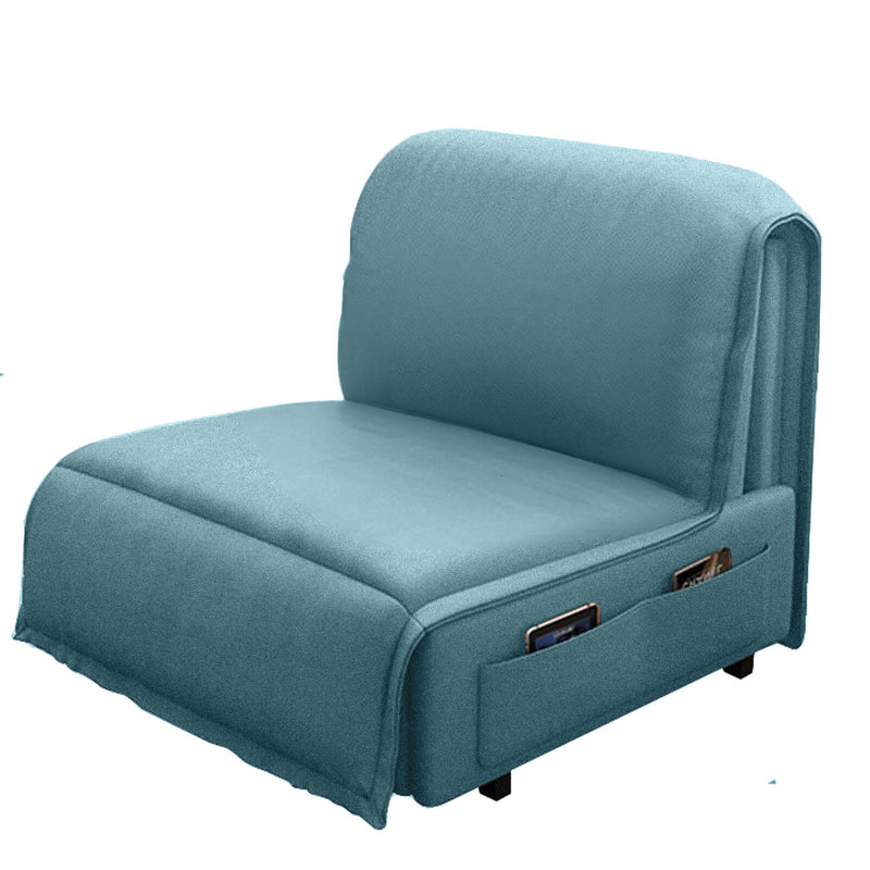 Velvet 2 in 1 Chairbed - Light Turquoise - Bueno