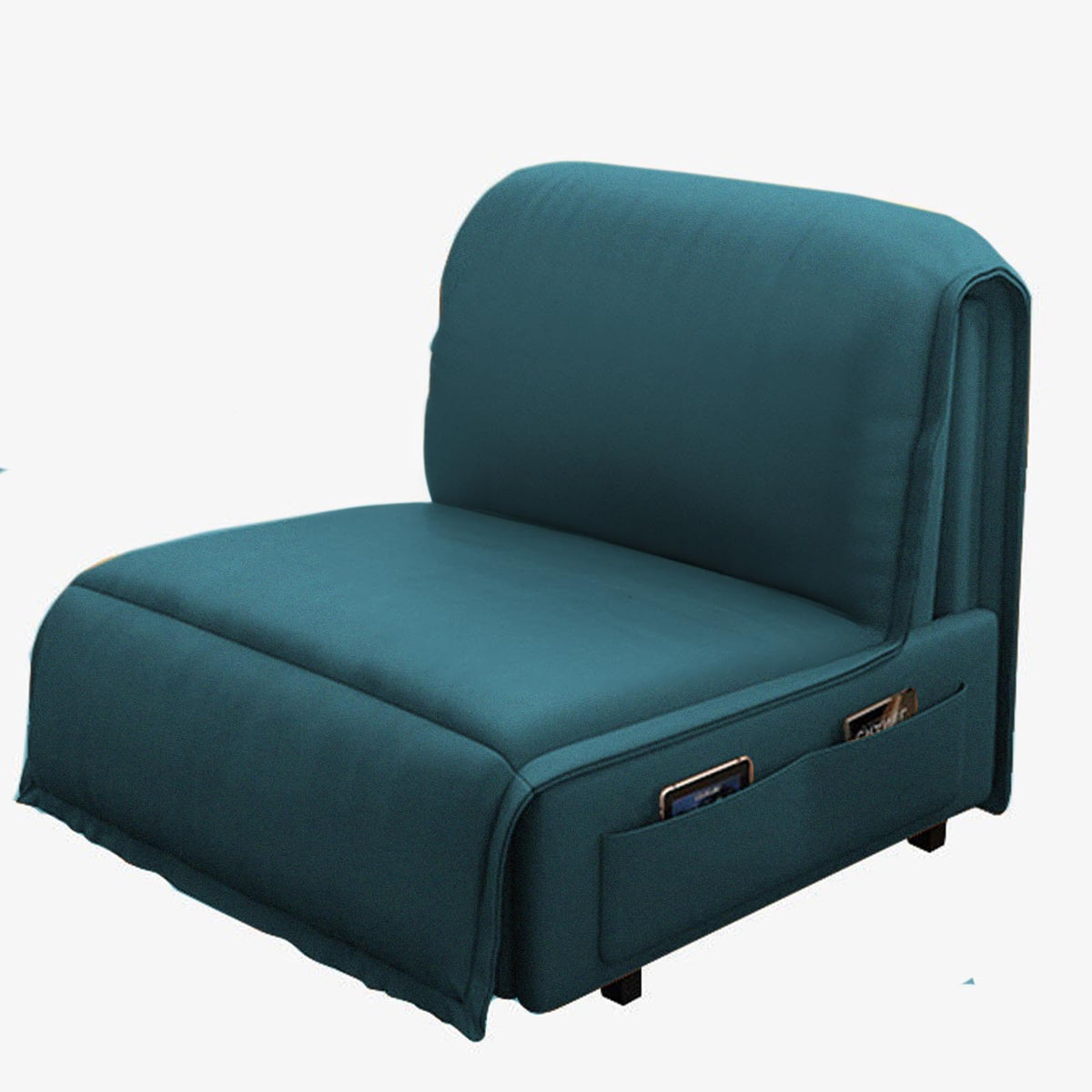 Velvet 2 in 1 Chairbed - Bueno Dark Turquoise