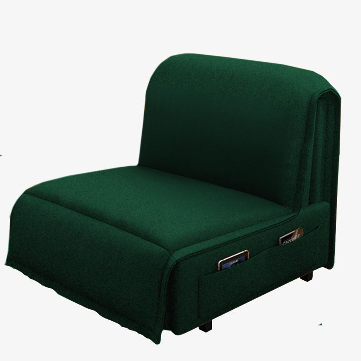 Velvet 2 in 1 Chairbed - Bueno Dark Green