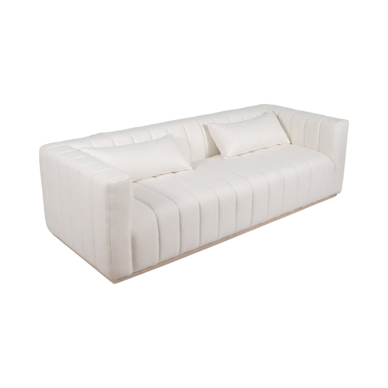 92" Andreeva Tufted Sofa, Beige - Al Rugaib Furniture