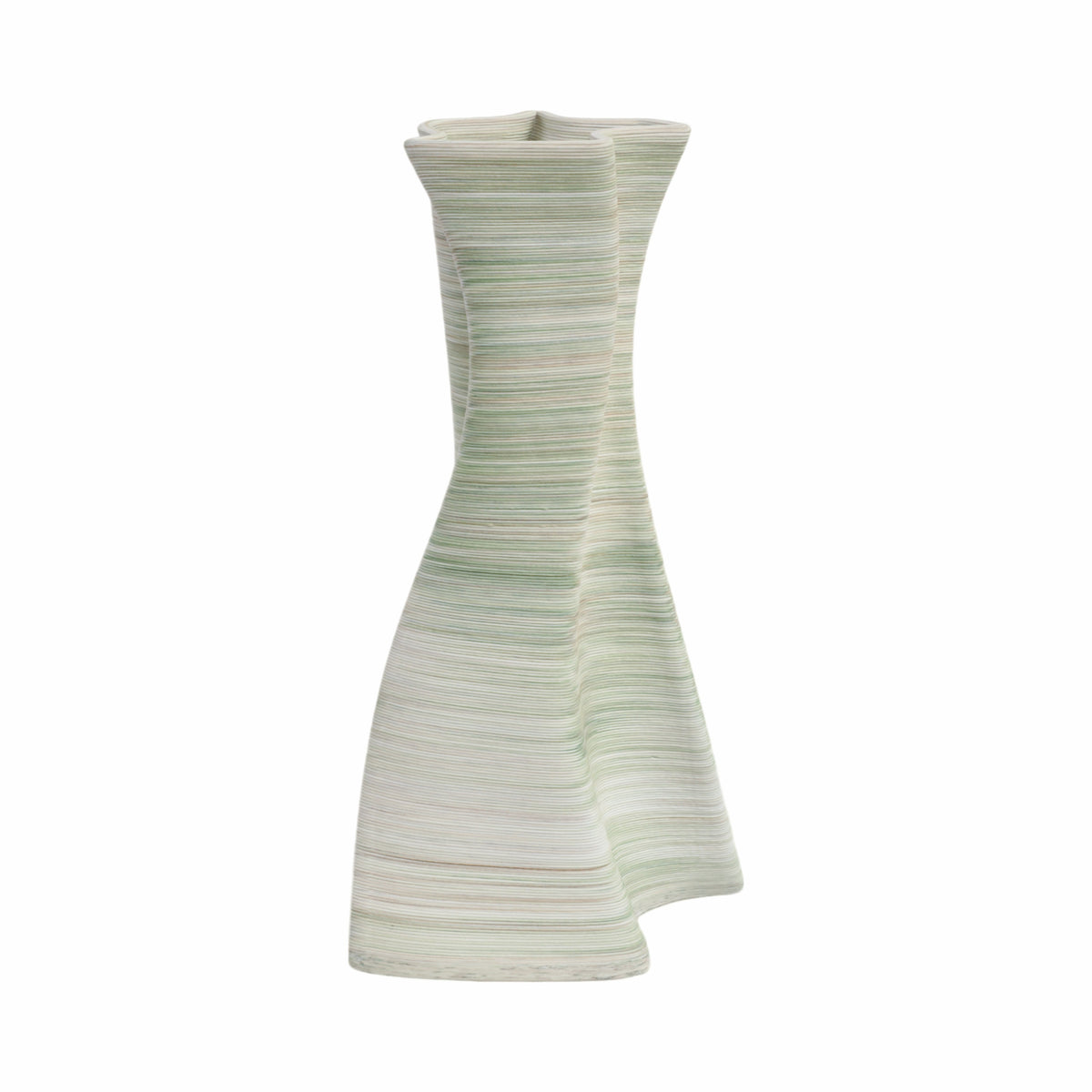 مزهرية من الخزف المطبوع ثلاثي الأبعاد للحلزون، متعدد الألوان caracol 3d Printed Porcelain Vase, Multi