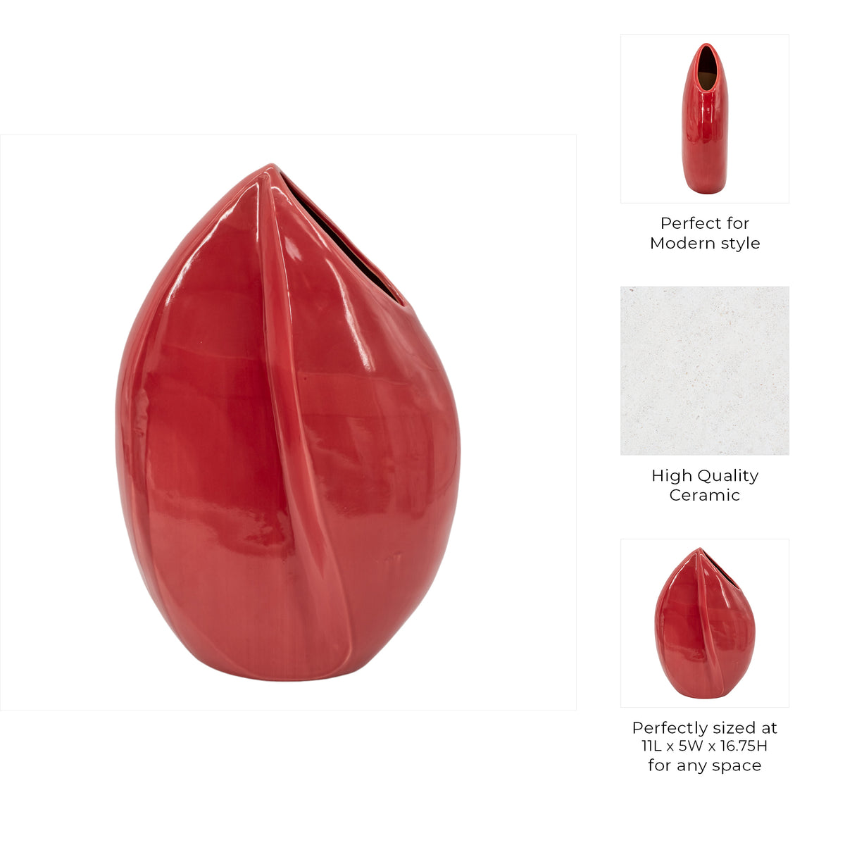 الزهرية الحمراء من Varena Varena Red Vase