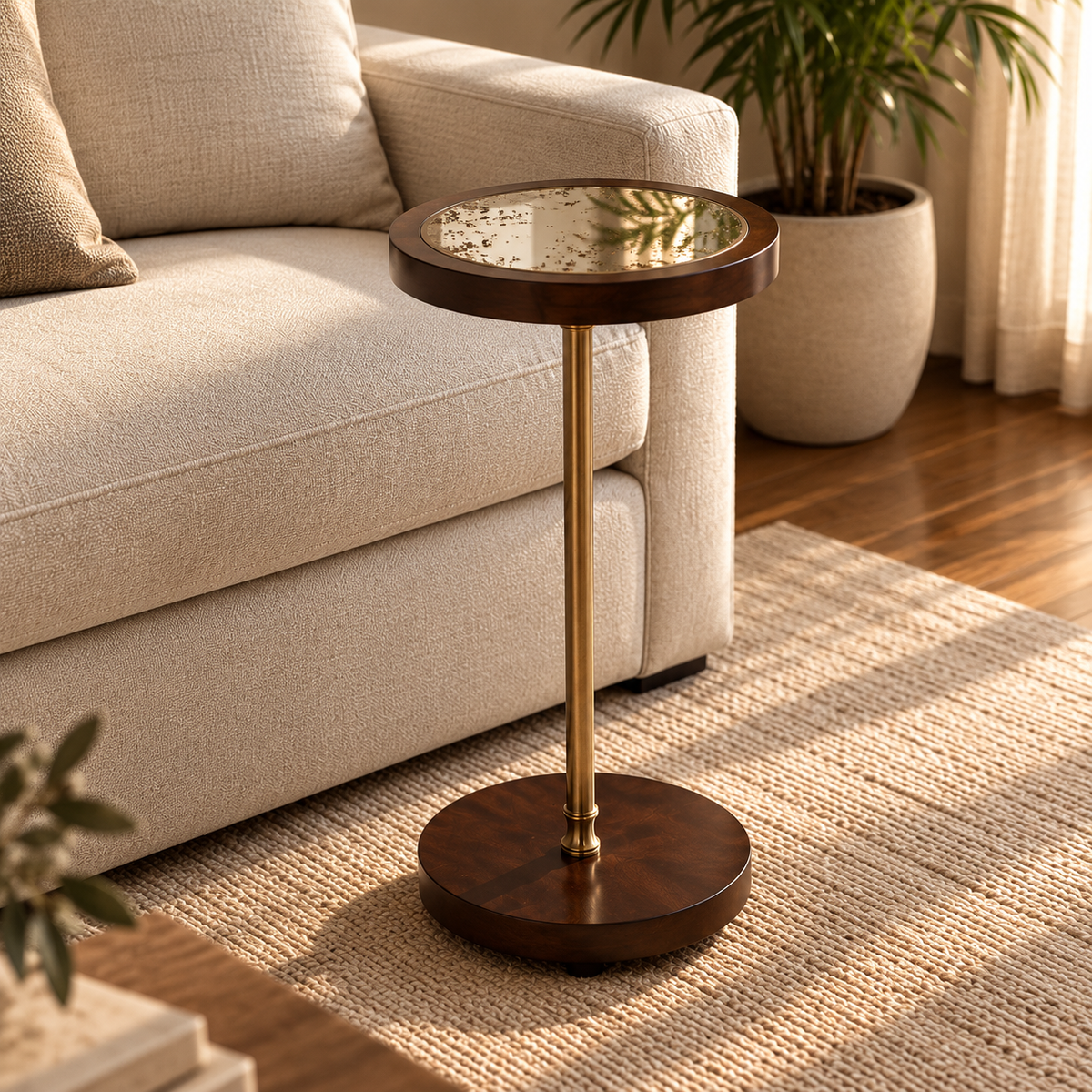 Diwan Round Accent Table