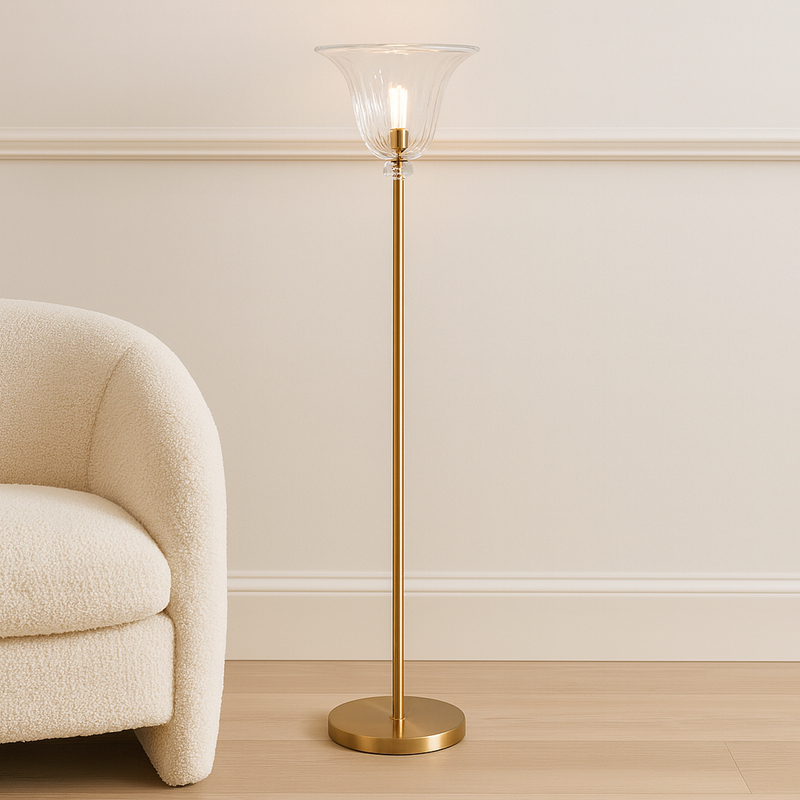 GLASSY FLOOR LAMP