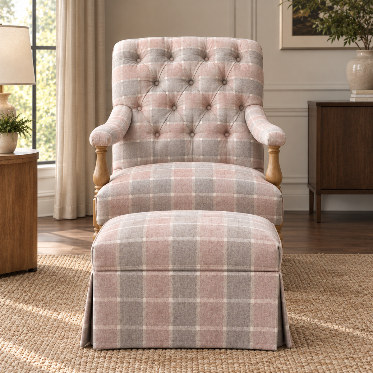 Jasmine Accent Ottoman