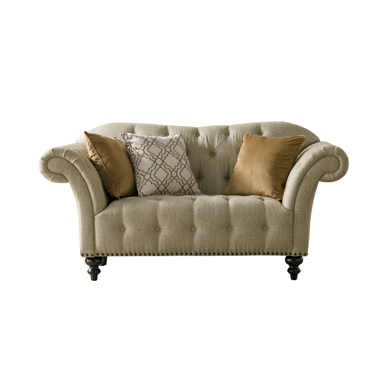 Classic Beige Loveseat