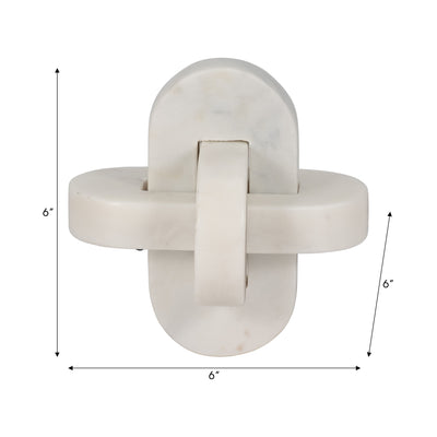 6 LIAM WHITE MARBLE KNOTS