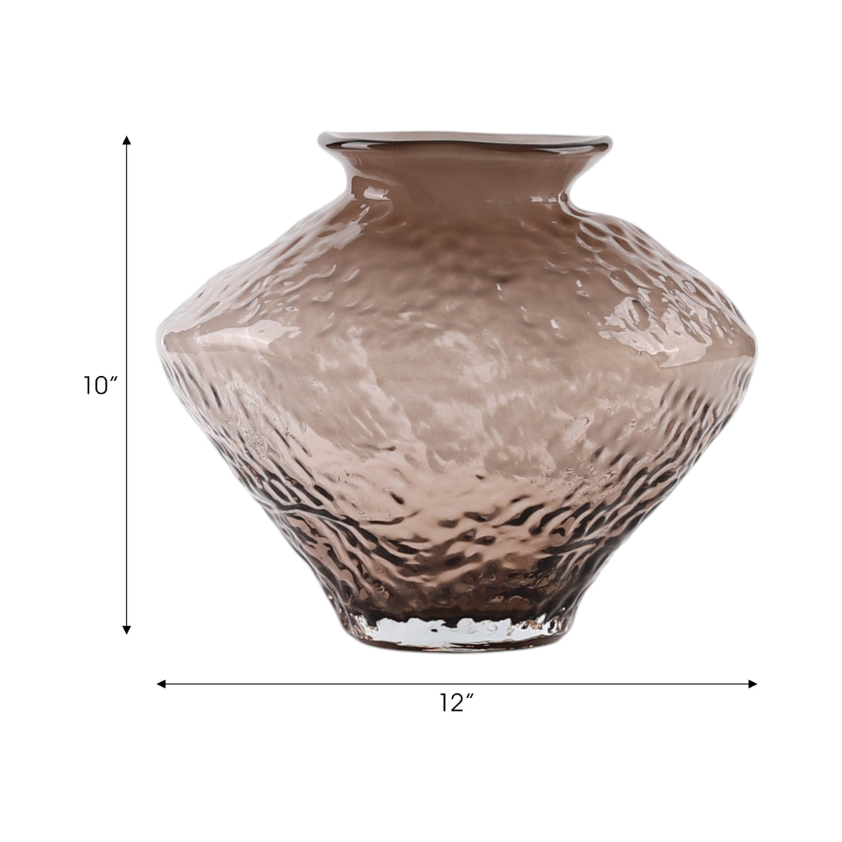 مزهرية تيرزاه الزجاجية البنية Tirzah Brown Glass Vase
