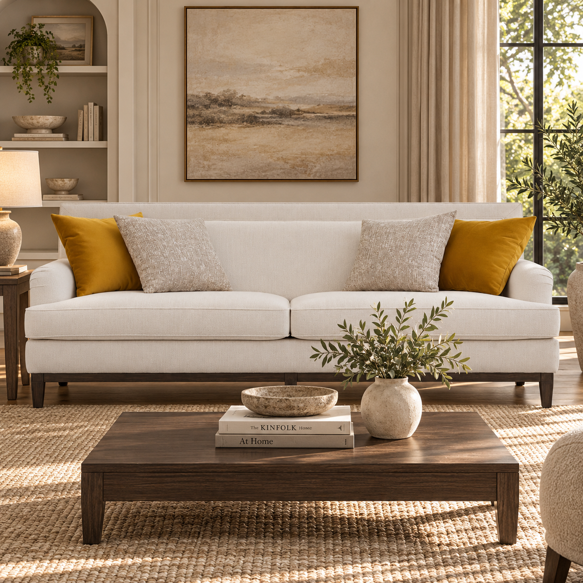 Lili Gold Sofa (223Cm)