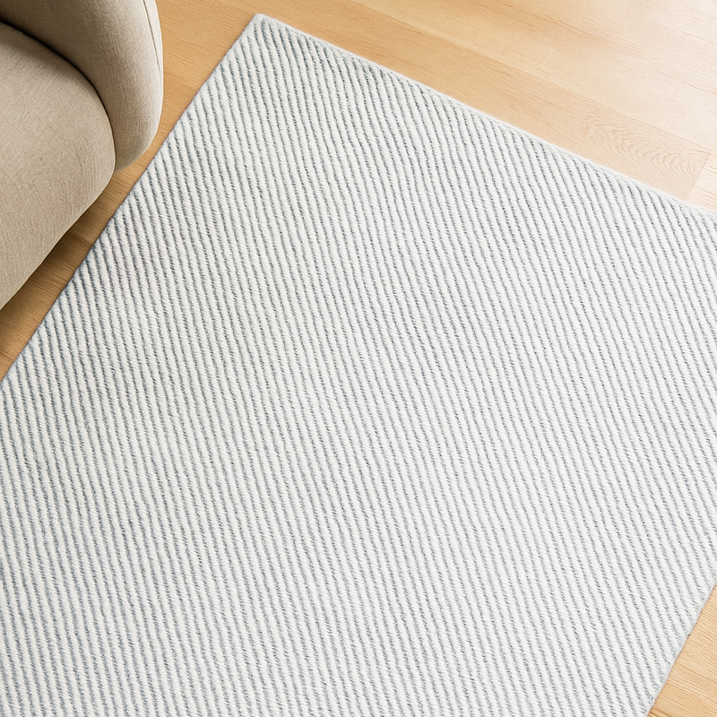 Cloud-Knit Cream Rug