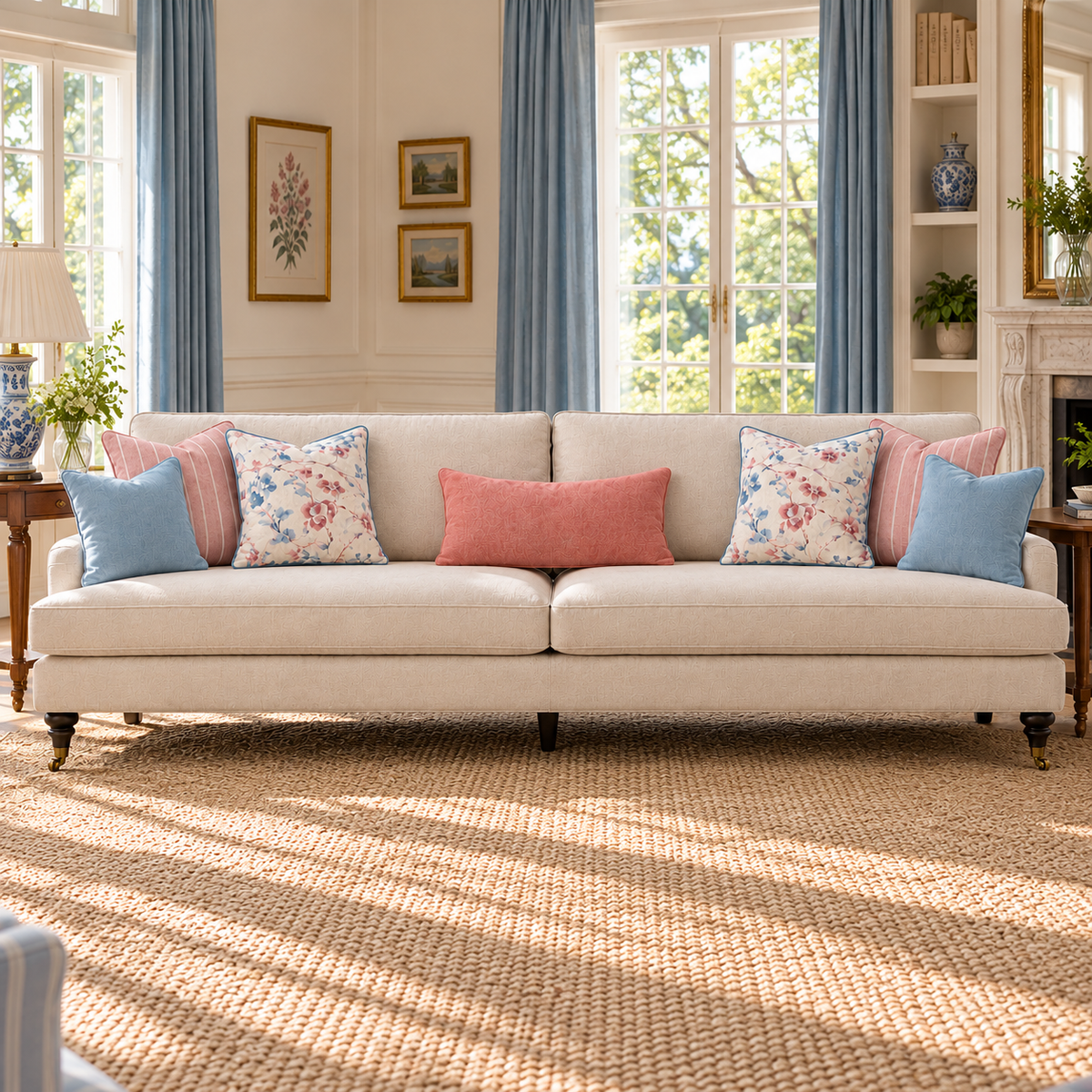 Country Rose Cottage by Noof Alaboudi Sofa 289CM