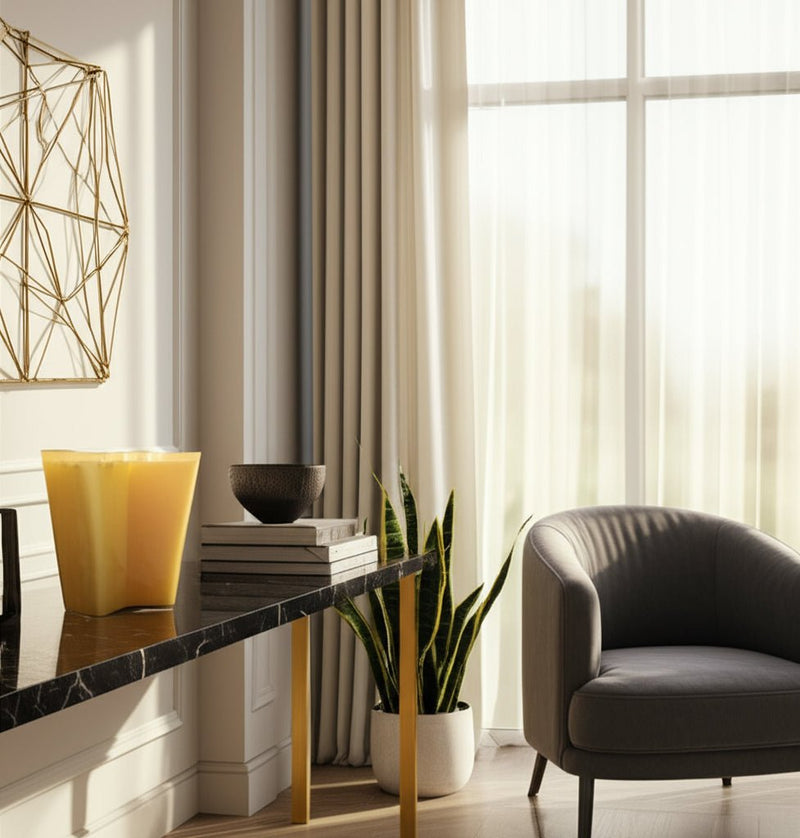 9x10" 97 Oz Midnight Amber Scented Candle, Amber - Al Rugaib Furniture