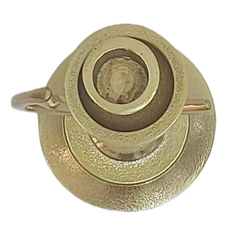 9x5" Crescent Moon Taper Holder, Gold - Al Rugaib Furniture